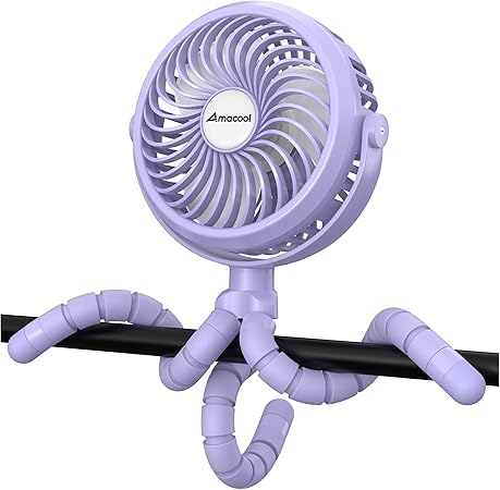 AMACOOL Battery Operated Stroller Fan