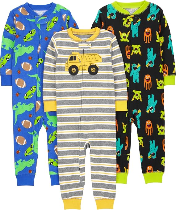 Carter's 3 pack Snug Fit Footless Cotton Pajamas