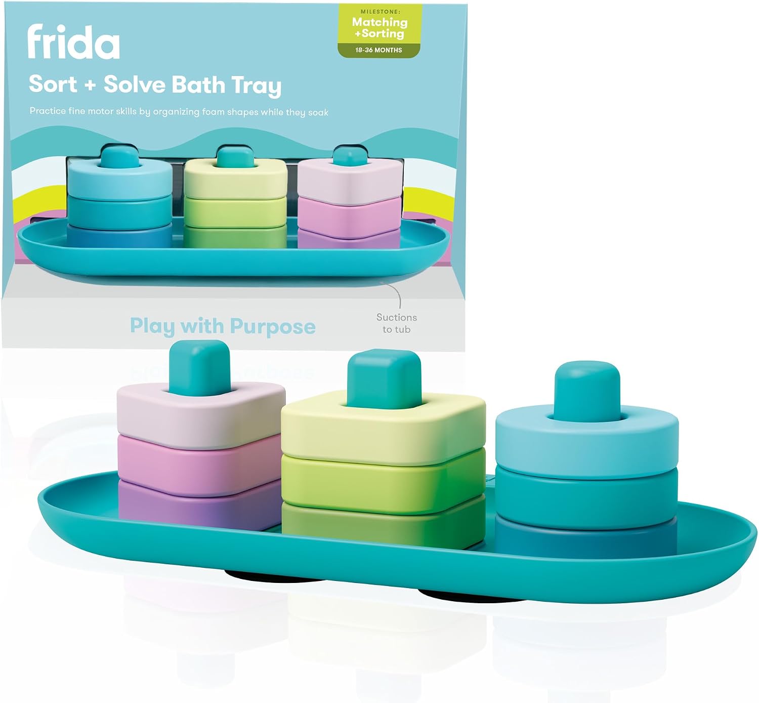 Frida Baby Sort + Solve Bath Puzzle Bath Toy