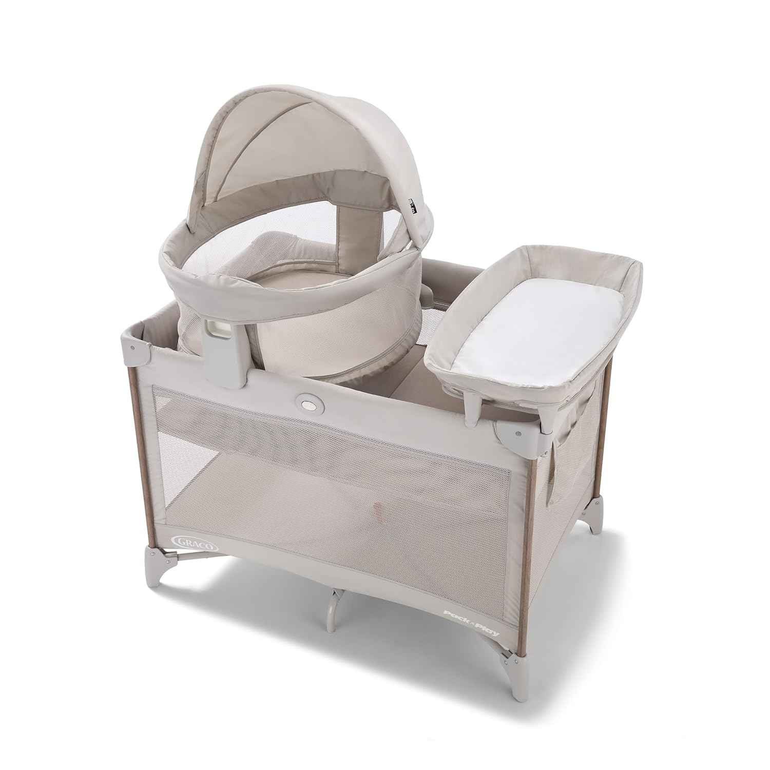 Graco Pack 'n Play Travel Dome Lux Playard, 4-in-1 Baby Playpen with Bassinet