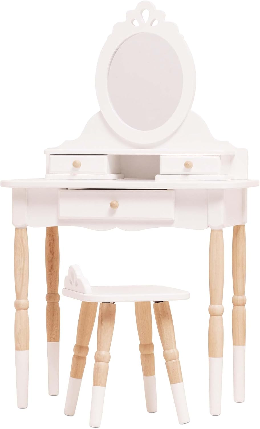 Le Toy Van Wooden Vanity Table with Mirror and Chair