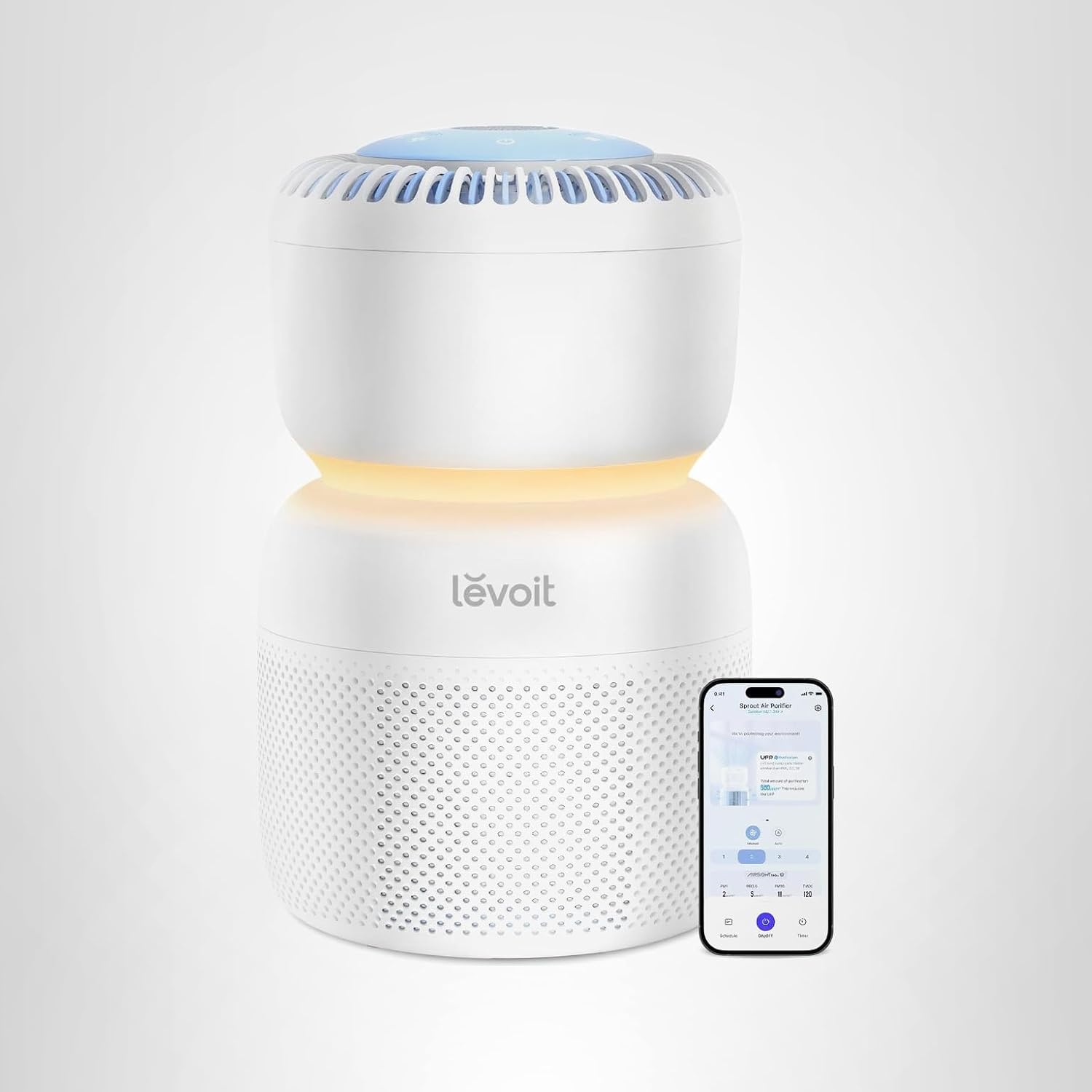 LEVOIT Air Purifier with HEPA Filter, White Noise & Night Light