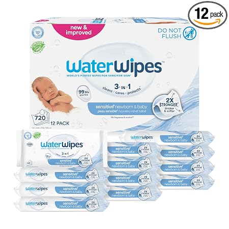 WaterWipes Sensitive+ Newborn & Baby Wipes